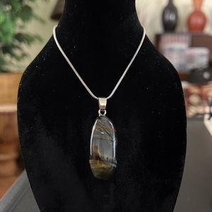 Genuine Blue Tigers Eye Necklace